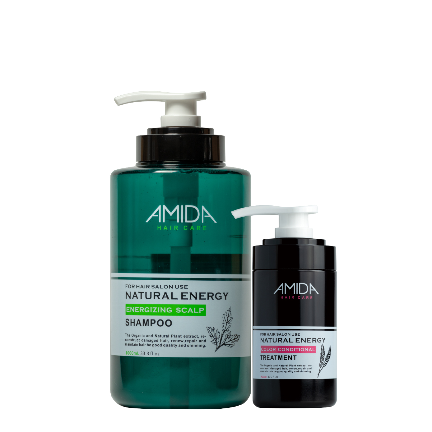 AMIDA蜜拉平衡超值洗護組 (平衡控油洗髮精1000ml+角質蛋白護髮素250ml)