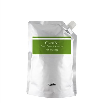 AMIDA綠茶控油洗髮精環保包 1000ml